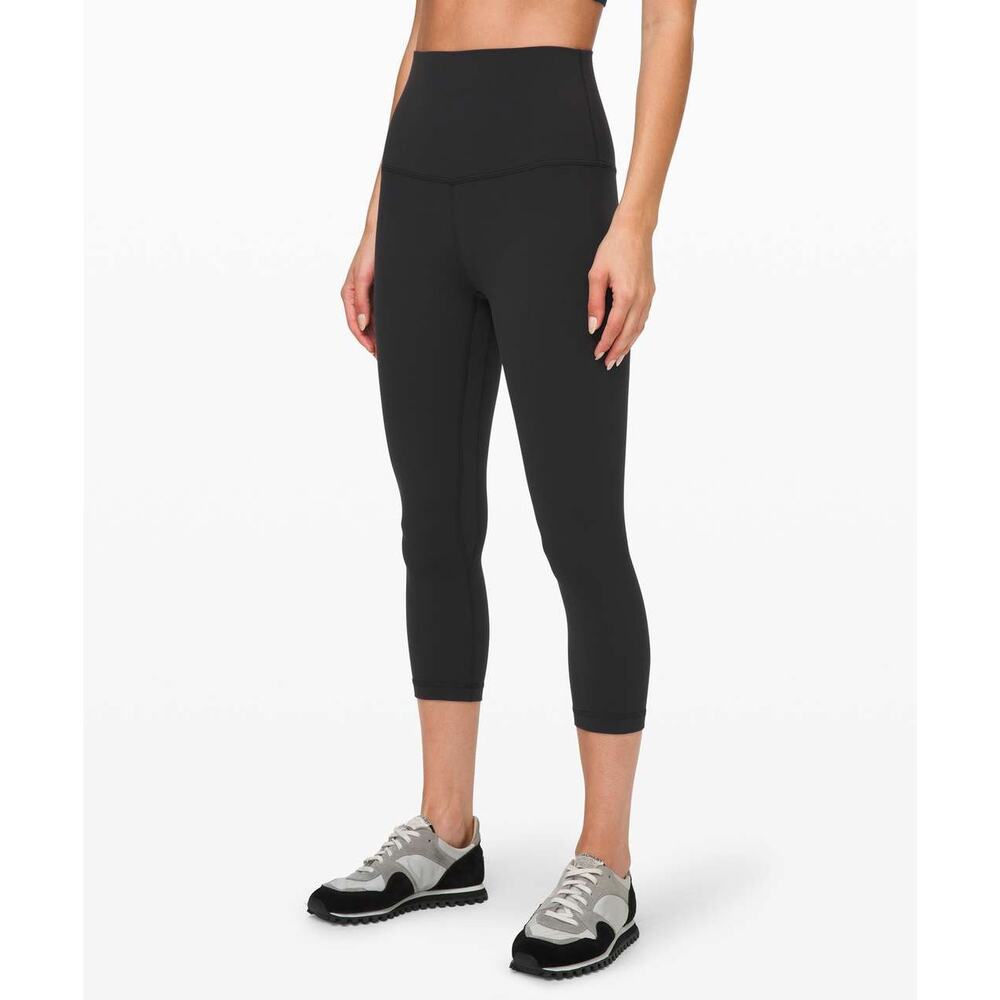 Lululemon Align Crop 21" Legging Size 4 Black *Super High Rise Yoga Gym